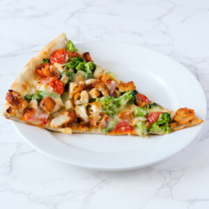 Chicken Broccoli Tomato Pizza